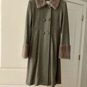 aeve Women's Long Wool Dress Coat